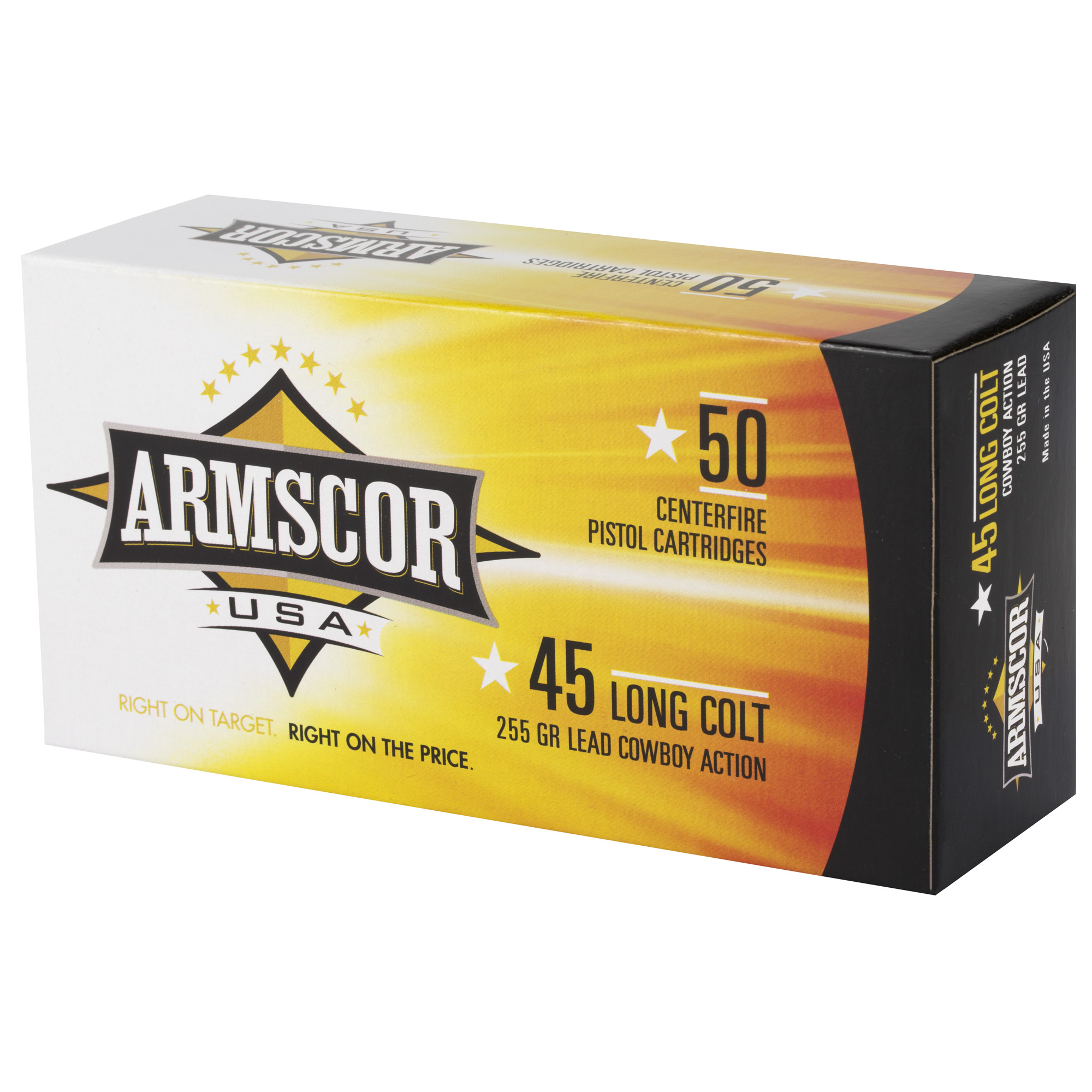 Armscor .45 Long Colt 255gr Lead Round Nose - 50 Round Box - Trigger Depot